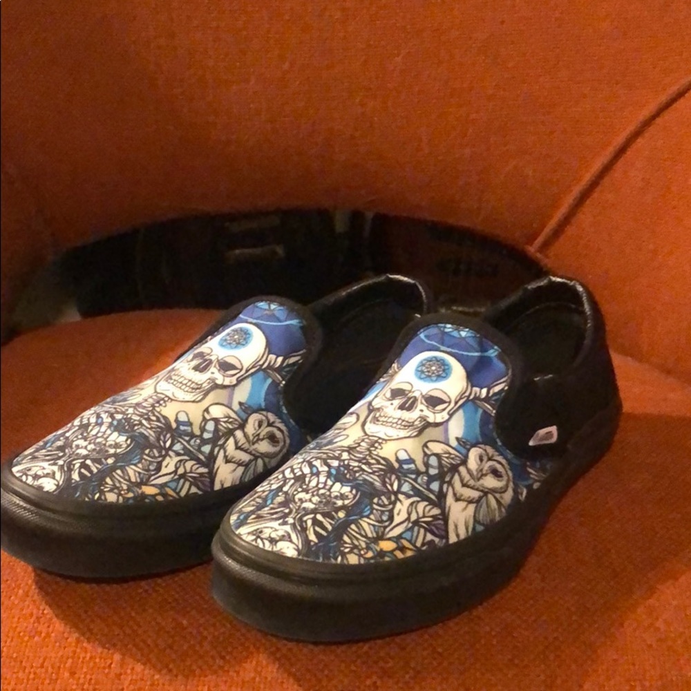 Classic van slip-ons collab with artist Schoph